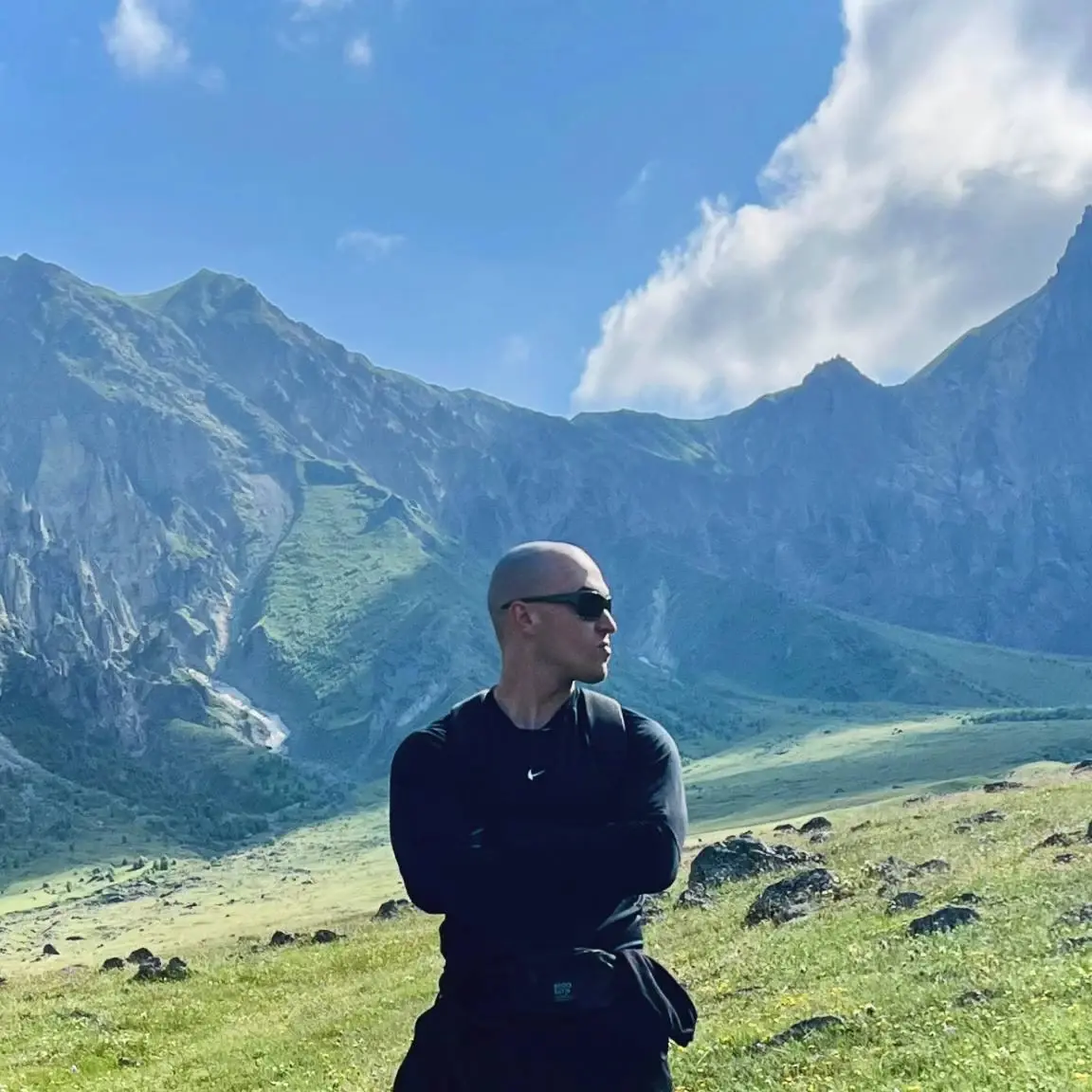 Nikita Alpatiev in the mountains